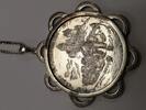 Deutschland Silber Madaille 925er Silber Kette mit Anhänger Burg Blankenstein 1227-1977 -
