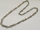 835er Silber Kette Collier Silbercollier Panzerkette L: 46 cm -