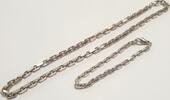 Silberkette mit Silberarmband Silberkette und Silberarmband aus 925er Sterling Silber -