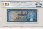 Türkei Türkiye 5 Lira Bes türk lirasi Türkiye Cumhuriyeti Kemal Atatürk SPECİMEN (Geçmez) -
