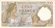 Frankreich 100 Francs Geldschein Banknote -