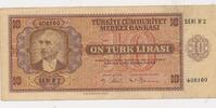 Türkei 10 Lira On türk lirasi Türkiye Cumhuriyeti Ismet Inönü 1930 selten RR nadir -