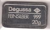 Silberbarren Degussa Silber Barren 999er Feinsilber 20 g -