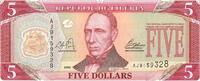 Liberia 5 Dollars Banknote Geldschein -