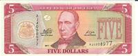 Liberia 5 Dollars Banknote Geldschein -