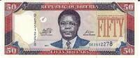 Liberia 50 Dollars Banknote Geldschein -