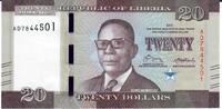 Liberia 20 Dollars Banknote Geldschein -