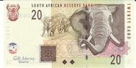 Südafrika 20 Rand o.D. Banknote Geldschein unc 10,00 EUR prix TTC + 6,00 EUR frais d'envoi