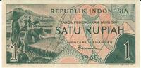 Indonesien 1 Rupiah Banknote Geldschein -