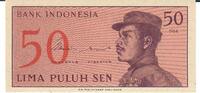 Indonesien 50 Sen Banknote Geldschein -