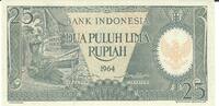Indonesien 25 Rupiah Banknote Geldschein -