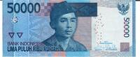 Indonesien 50000 Rupiah Banknote Geldschein -