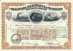 USA 100 Shares The Delaware Lackawanna and Western Railroad Company 1960, Aktie Wertpapier -