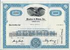 USA 100 Shares Plastics & Fibers, Inc. 1962, Aktie Wertpapier -