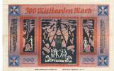 Bielefeld 500 Milliarden Mark Leinen Notgeldschein weiß,mit altem Datum,ausgegeben erst Ende Oktober 1923 -