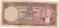 Türkei Türkiye 500 Türk Lira Lirasi ND (1953) Besyüz Türk lirasi Türkiye... 280,00 EUR prix TTC + 10,00 EUR frais d'envoi