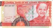 Gambia 5 Dalasis o.D.(2001) Banknote Geldschein unc 15,00 EUR prix TTC + 6,00 EUR frais d'envoi