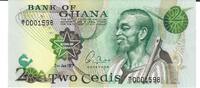 Ghana 2 Cedis 1977 Banknote Geldschein unc 10,00 EUR prix TTC + 6,00 EUR frais d'envoi