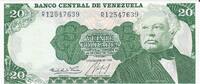 Venezuela 20 Bolivares Banknote Geldschein -