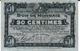 Frankreich 50 Centimes Banknote Geldschein -
