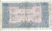 Frankreich 1000 Francs Banknote Geldschein -