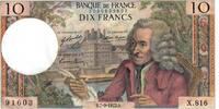 Frankreich 10 Francs Banknote Geldschein -