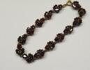Böhmisches Granat 8 Kt Armband 333er Gold mit Granat Goldarmband Granatschmuck -