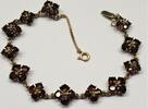 Böhmisches Granat 14 Kt Granat Gold Armband 585er Gold Goldschmuck Granatschmuck -