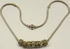 Kette Collier PANDORA Collier Halskette 925er Silber Sterlingsilber mit 7 Charms Anhänger -