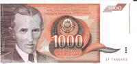 Jugoslawien 1000 Dinara Banknote Geldschein -