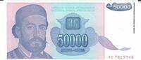 Jugoslawien 50000 Dinara Banknote Geldschein -