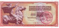 Jugoslawien 100 Dinara Banknote Geldschein -