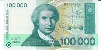 Kroatien 100.000 Dinara Banknote Geldschein -