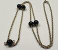 925er Silberkette Silberkette 925er Silber Collier Silbercollier mit Onyx -