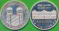 Deutschland Medaille Silbermedaille 999er Silber München, Frauenkirche, 1468, 850 Jahre München (1158-2008) -