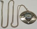 Kettenuhr vintage Uhr mit Silberkette 835er Silber mechanisch Preziosa17 Rubis Shockproof -