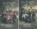 AK " Trinkspruch ", 2 Stück, um 1918 -