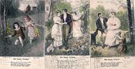 AK Serie : Die blauen Veilchen,datiert 1903 -