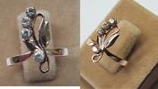  Damenring Ring Russland 14K 585er Gold Rotgold Goldring getragen, mit G... 240,00 EUR prix TTC + 6,00 EUR frais d'envoi