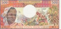Gabun / Gabon 500 Francs Geldschein Banknote -