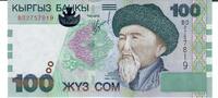 Kirgisistan 100 Som o.D.(2002) Banknote Geldscheine unc-, kl.Randfehler 12,00 EUR prix TTC + 6,00 EUR frais d'envoi