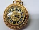 Kettenuhr vintage Anker 100 Uhr Handaufzug vergoldet -