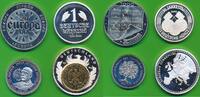 Deutschland 4x moderne Medaillen 1 Deutsche Mark, Otto von Bismark -