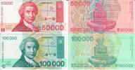 Kroatien 50.000 100.000 Dinara Banknote Geldscheine 50.000 und 100.000 Dinara (unc) 2 Scheine -