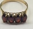 Goldschmuck 8K Gold Ring 333er Gelbgold Goldring mit Granat Granatring Granatschmuck -
