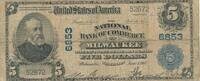 USA - Vereinigte Staaten v. Amerika $ 5 Dollars Ben Harrison ; Wisconsen -