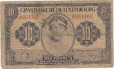 Luxemburg / Luxembourg 10 Francs Banknote -