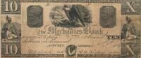 USA - Vereinigte Staaten v. Amerika $ 10 Dollars Banknote, Georgia, The Mechanics Bank , Konföderierte Staaten -
