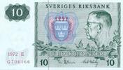 Schweden 10 Kronor Banknote Sveriges Riksbank -