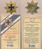 Preußen Abzeichen Ehrenzeichen Militaria Eisernes Kreuz , Blücherstern, Replik , GÖDE Sammelorden, Zertifikat -